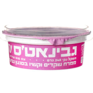 גבינאט'ס ממרח שקדים וקשיו גבינת שמנת 9% שום ועירית