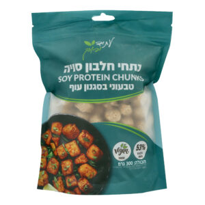 נתיחי חלבון סויה טבעוני בסגנון עוף
