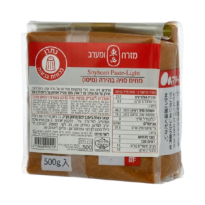 מחית מיסו בהיר 500 גרם מזרח ומערב להכנת מרק מיסו